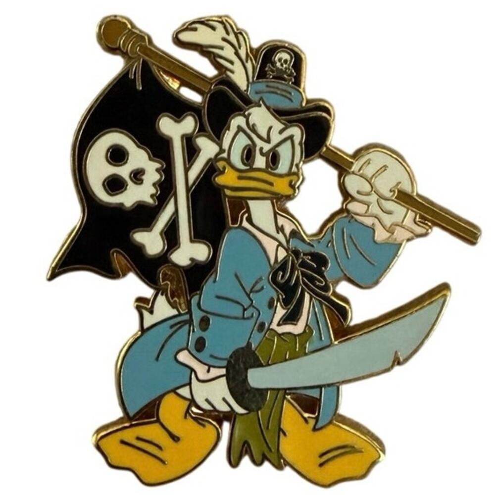WDW Disney Pirates of the Caribbean Mystery Pin - Donald Duck LE 800 attraction